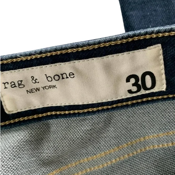 Rag & Bone Dre Low Rise Boyfriend Jeans in Loopback Denim, size 30, NWT